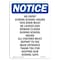Signmission OSHA Notice Sign, 10" H, 7" W, Rigid Plastic, No Entry During School Hours This Sign, Portrait OS-NS-P-710-V-14515 - alternate 1